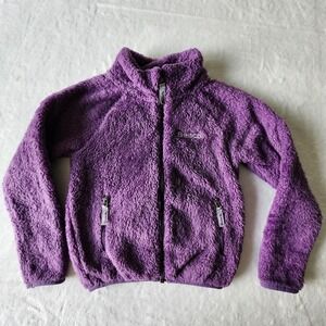 Bench Purple Fleece Jacket Girls 6 Years Kids Plush Coat Sherpa Soft Cosy School
